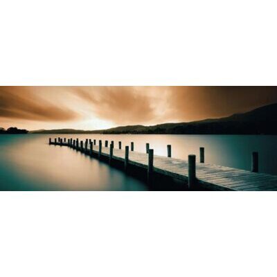 Canvas 57x150 cm Wooden Landing Jetty